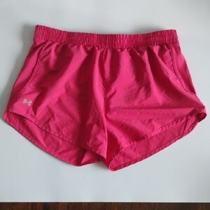 Under Armour Pink Athletic Shorts Lightweight Moisture-Wicking Size Large